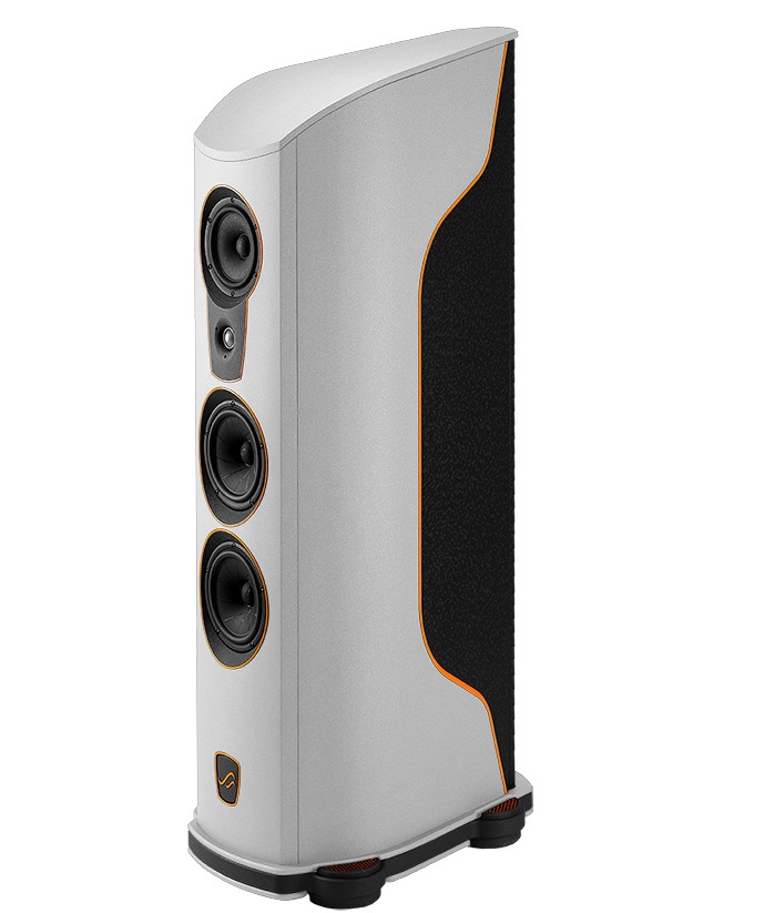 Audio Solutions Vantage L Anniversary White Finish Side View