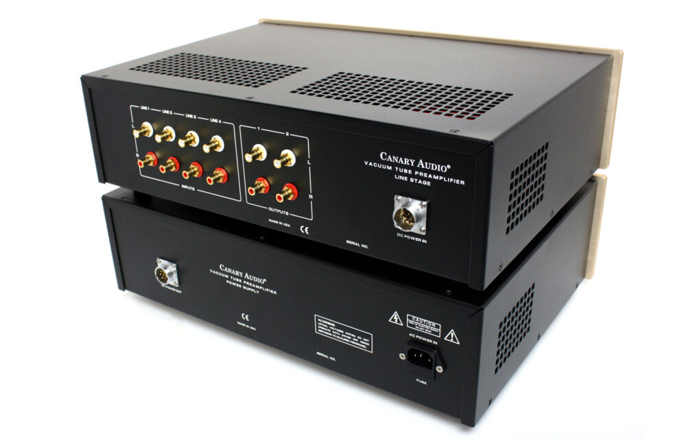 Canary Audio C1800 Two Chassis Preamplifier Rear View