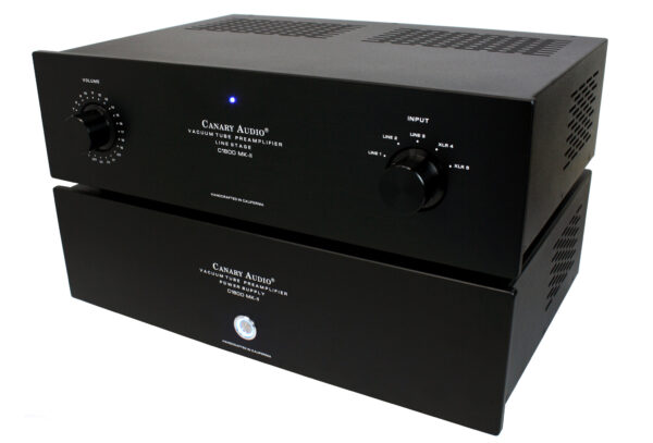 Canary Audio C1800 MK-II reference two chassis balanced vacuum tube preamplifier