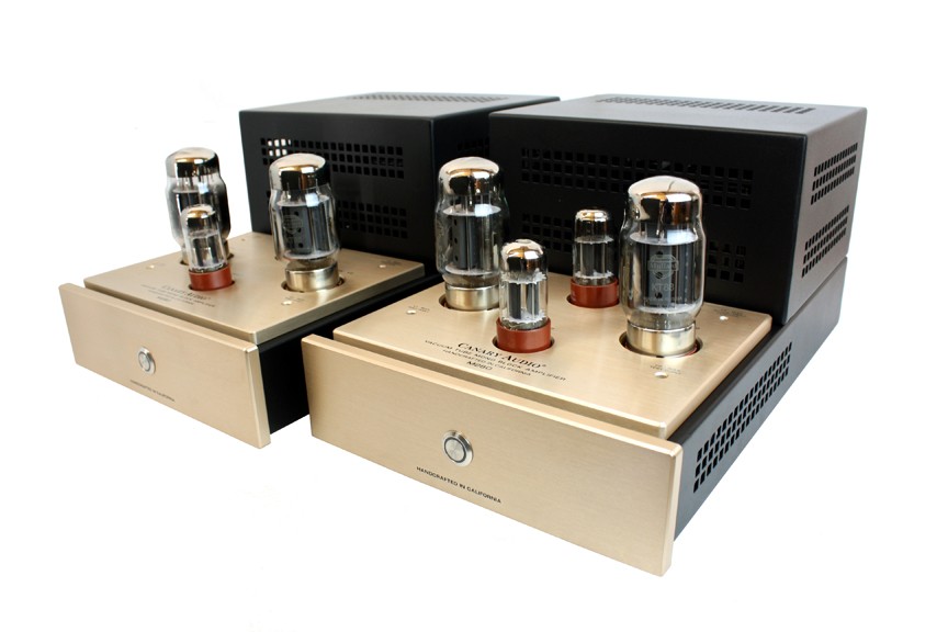 Canary Audio M280 Monoblock Amplifiers Side View