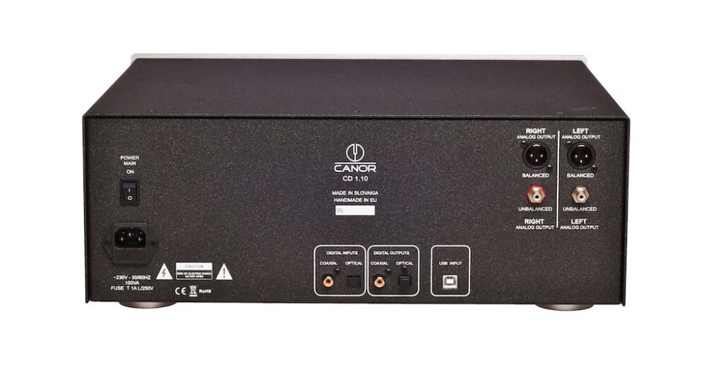 Canor CD1.10 Inputs and Outputs