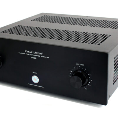 Canary Audio M608 Integrated Amplifier Black Finish Side View