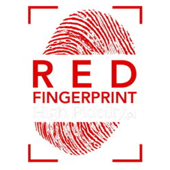 Red Fingerprint for Black Blackground png