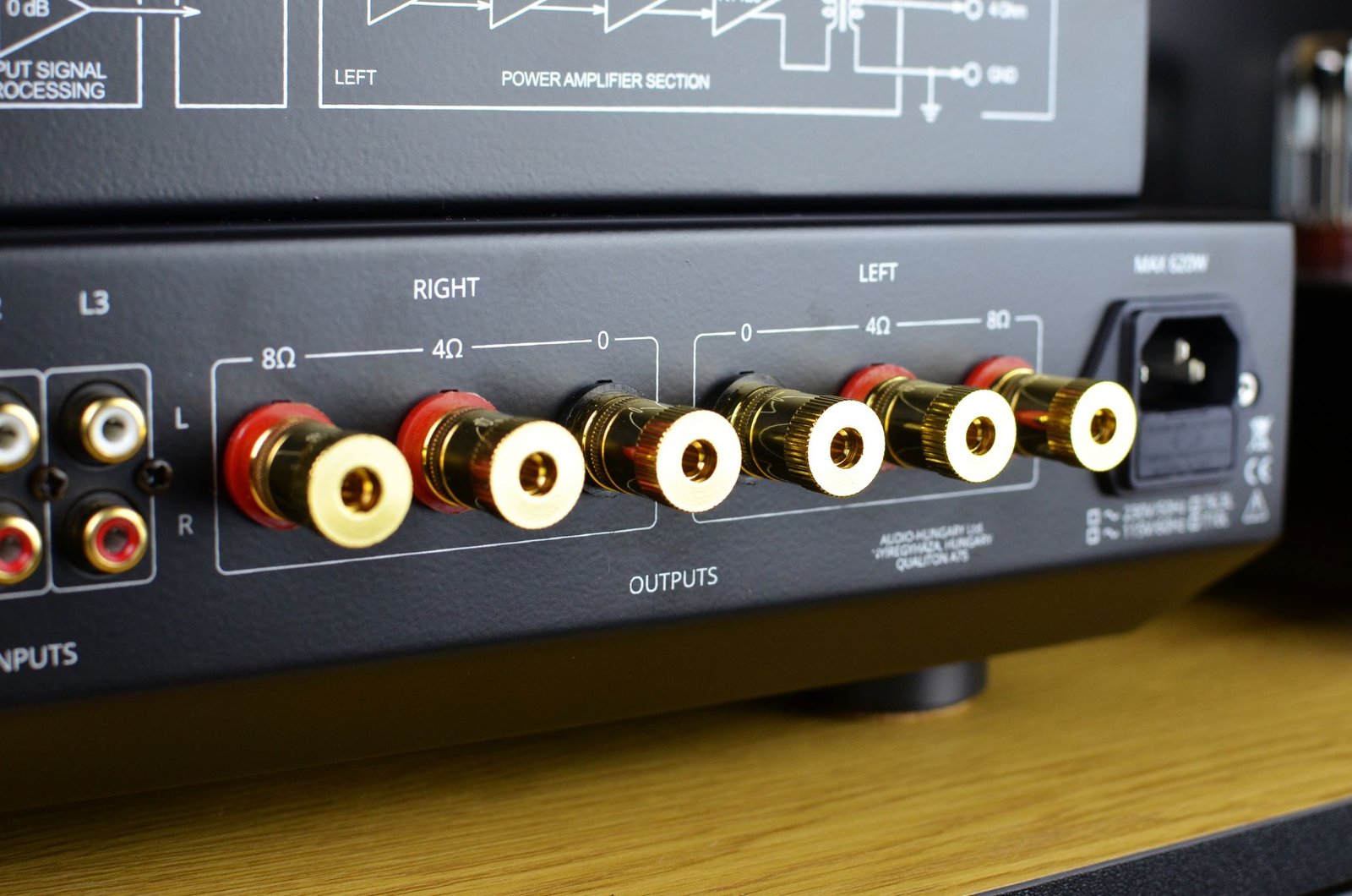 Audio Hungary QUALITON A75i Integrated Amplifier outputs