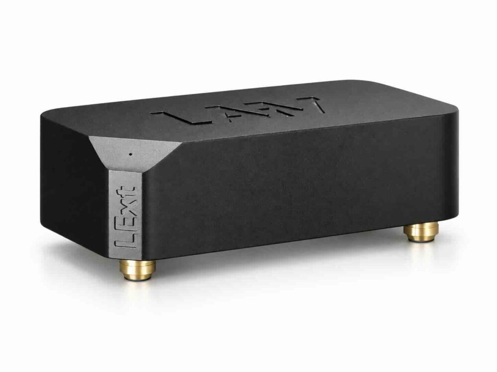 LAiV Harmony LExt input extension module for Harmony HP2A, available as PHONO stage or IN2 with XLR and RCA line inputs.
