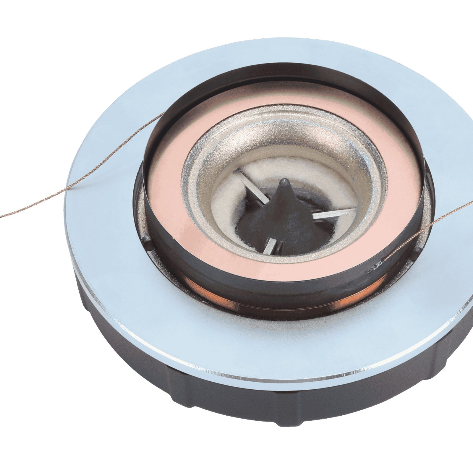 Tri Zone Resonance Control Copper Clad Aluminum Wire Shorting Ring Ventilated Back Plate Diffuser