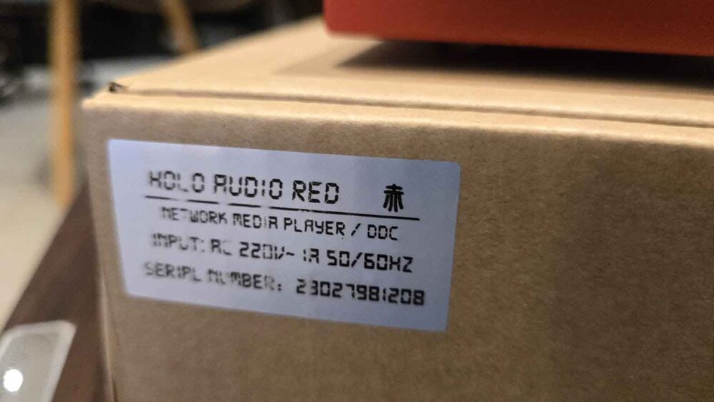 HoloAudio Red DDC & Network Streamer used