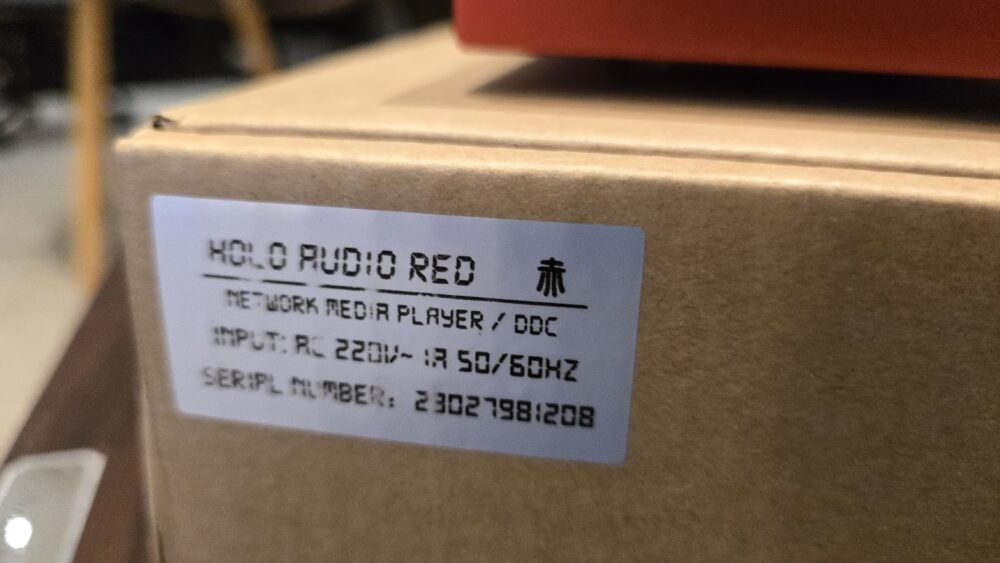 HoloAudio Red DDC & Network Streamer used