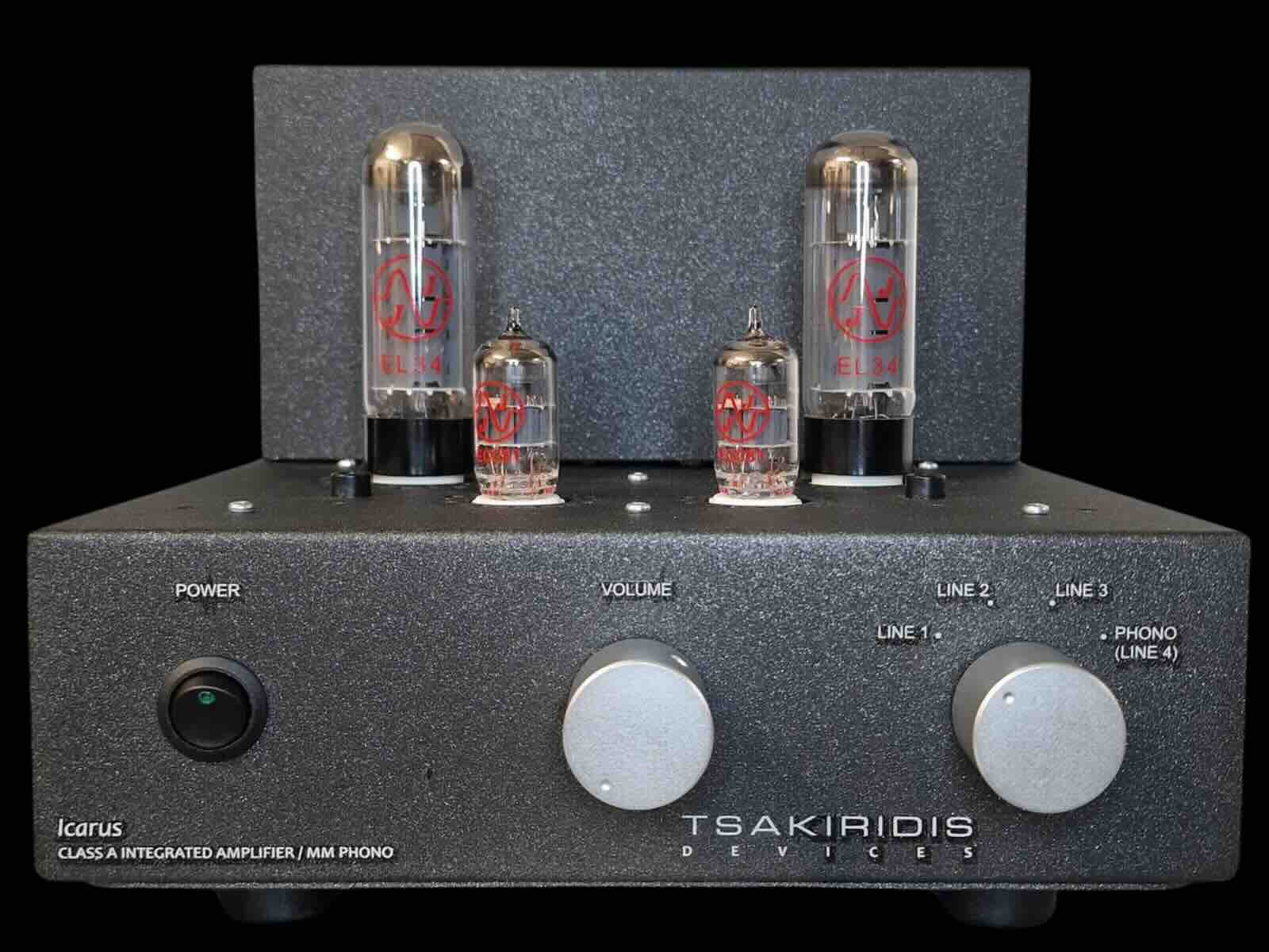 Tsakiridis Ikarus Class A integrated tube amplifier front view